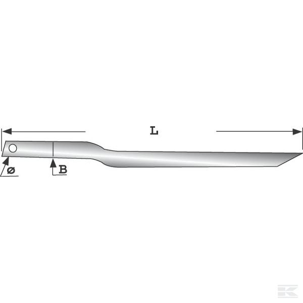 FT66049 Захв. зубья Mailleux 550мм Ø25