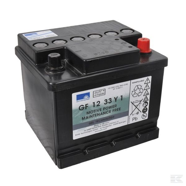 DF12V40A Аккумулятор 12V 38Ah gel