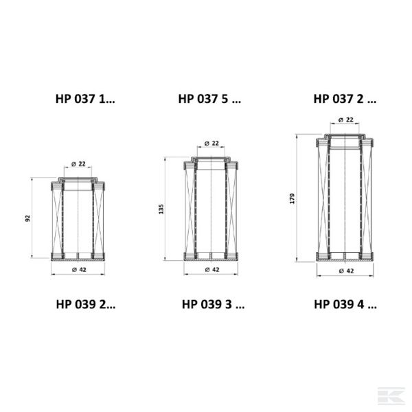 HP0392A16AN Фильтрующий элемент 16 мкм