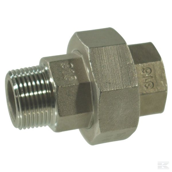 FG34112 Соединение резобовое оцинков. IG/AG 1/2"