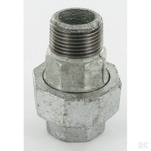 FG34112 Соединение резобовое оцинков. IG/AG 1/2"