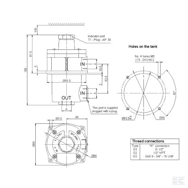 FAS025M25 Фильтр всасывающий