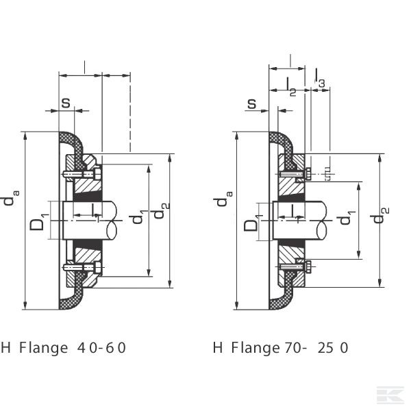 FLEXD90HTL Полумуфта Flex D90H TL2517