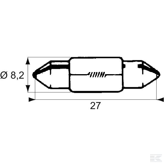 GL2426 Софит 24 В 3W SV6