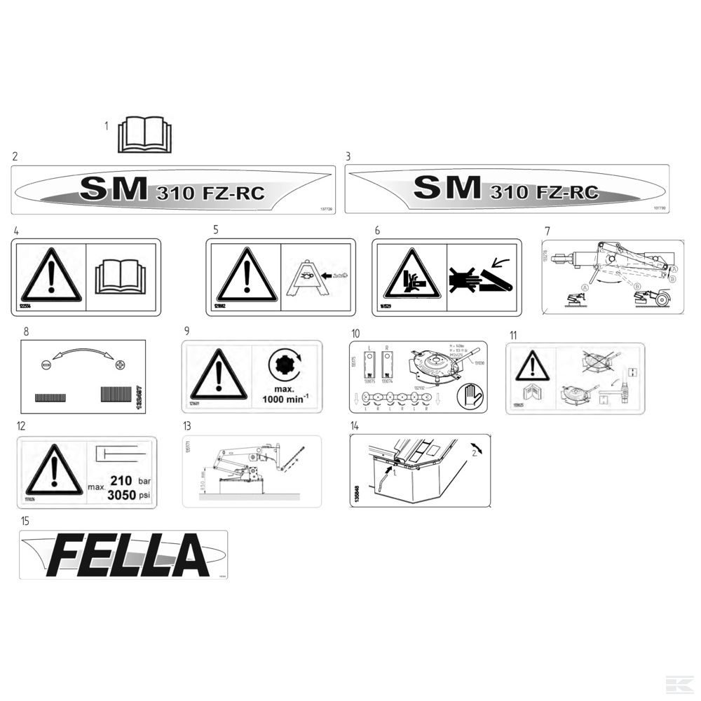 132497 Наклейка Fella