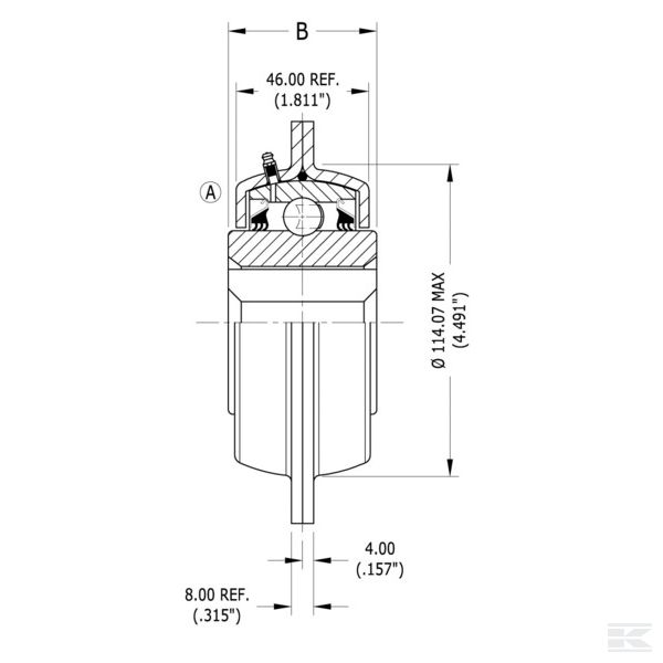 FD211112SQ Корпус подшипника в сборе