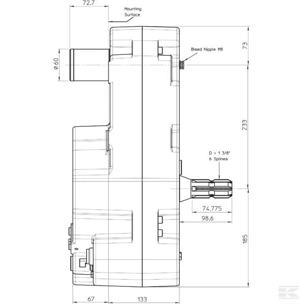 GBPN32857CW2IVSP21 Редуктор Zuidberg