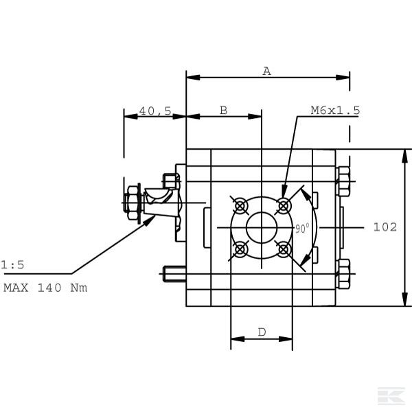 PLP2011S054B5 Насос шестеренчатый Polaris 20