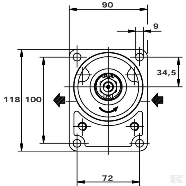 PLP206S054B2 Насос шестеренчатый Polaris 20