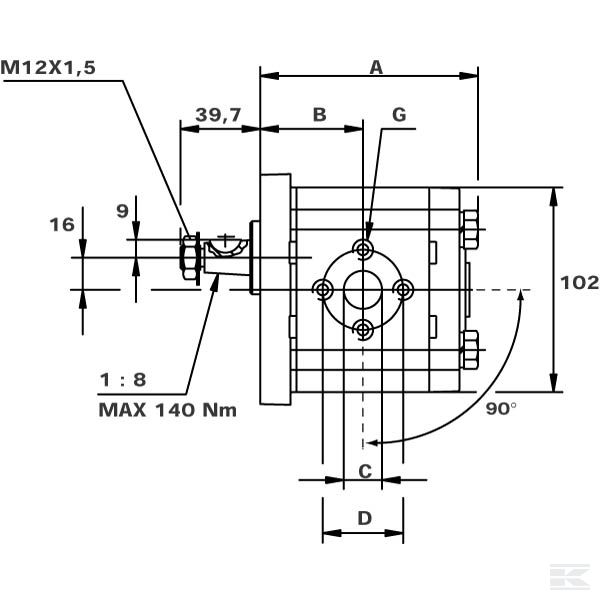 PLP2011D082E2 Насос шестеренчатый Polaris 20