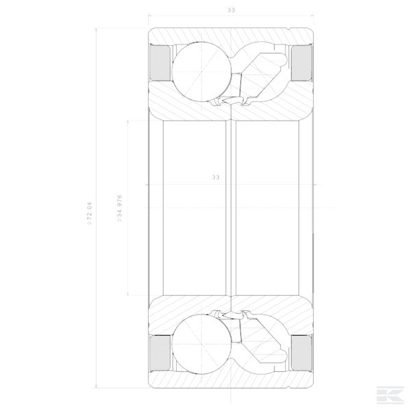 NWB01577 Шарикоподшипник радиально-упорный