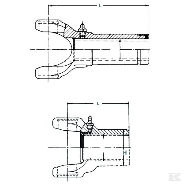 EDS18090P321 Вилка со скольз.дет. K=84 25°
