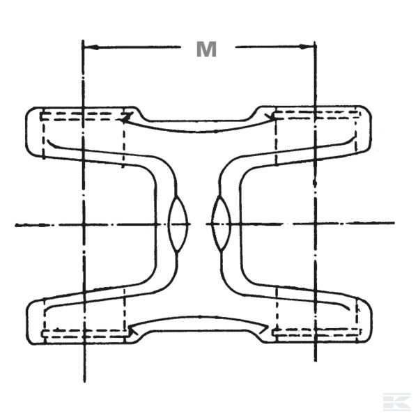 EDS24100064 Двойн вилки M=64 30°
