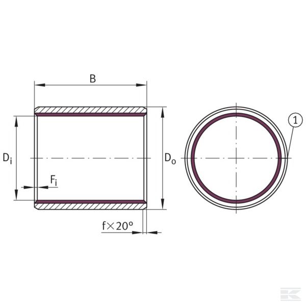 EGB4550E40 Опорная втулка