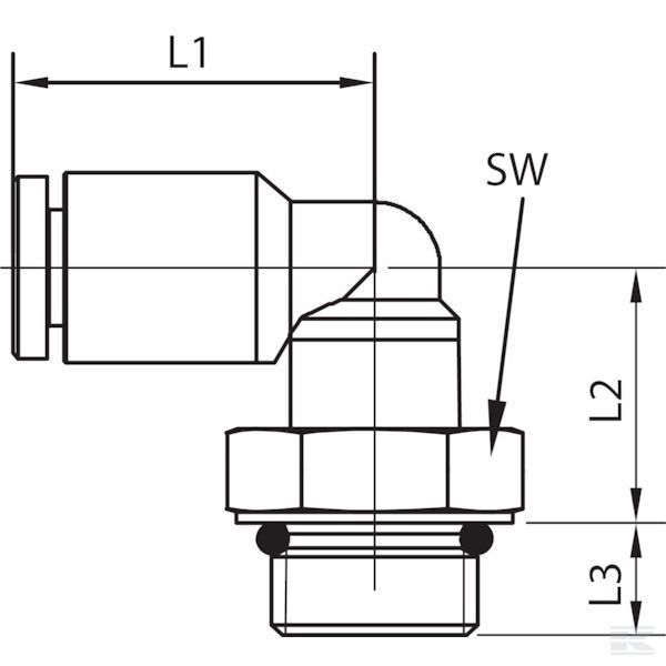 ECS418P Углов.штек.резьб.соед. 4x1/8"