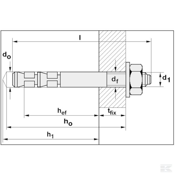 EXA1015 Экспресс-анкер M10/15 оцинк.