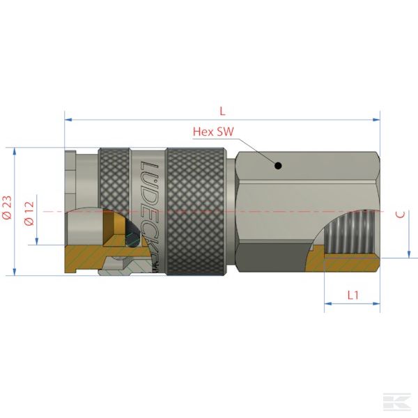 ESAI12I +Quick coupling fem. BSP 1/2"