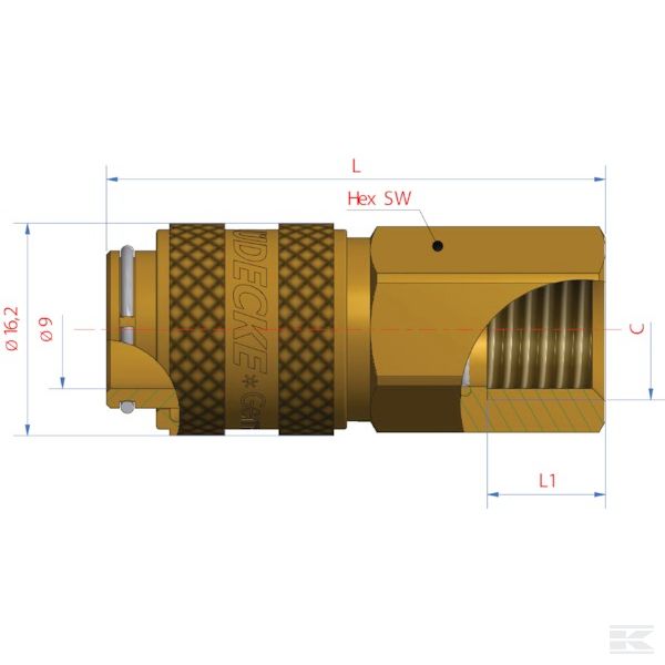 ESM18I +Quick coupling fem. BSP 1/8"
