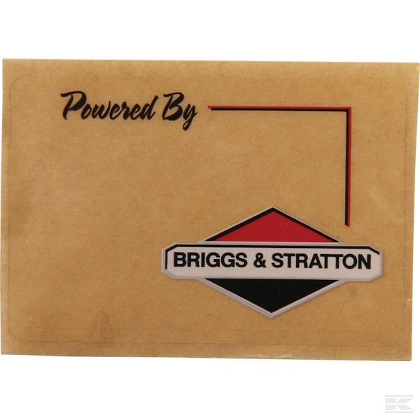 ET13142 Наклейка Powered B/S