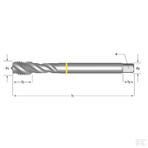 EX10M8X10 Метчик EX10 HSC0 M8x1,0