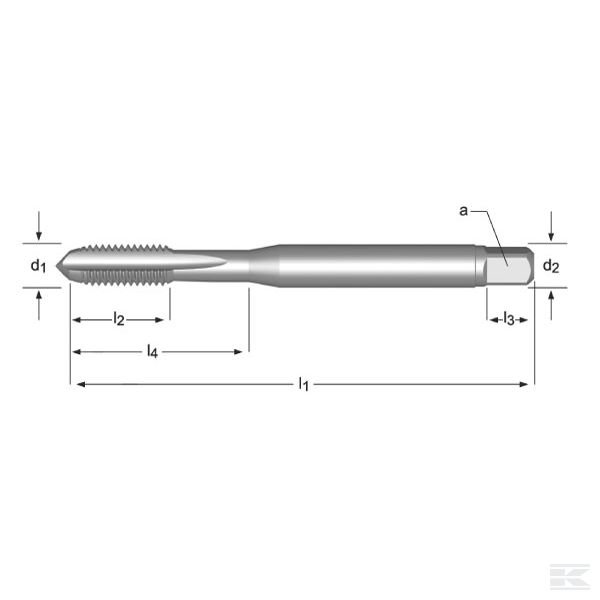 E22914 Машин. мет. E229 HSCo UNF 1/4"
