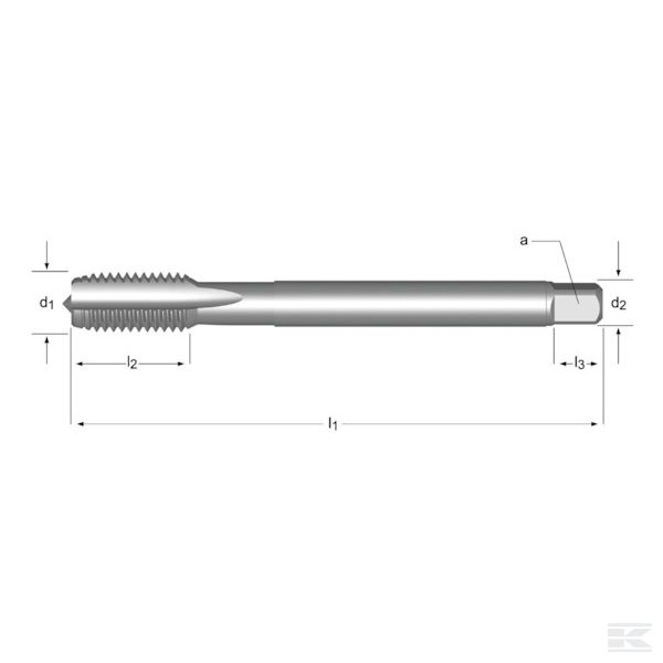 E268M26X15 Машинный метчик M26 x 1,5 мм