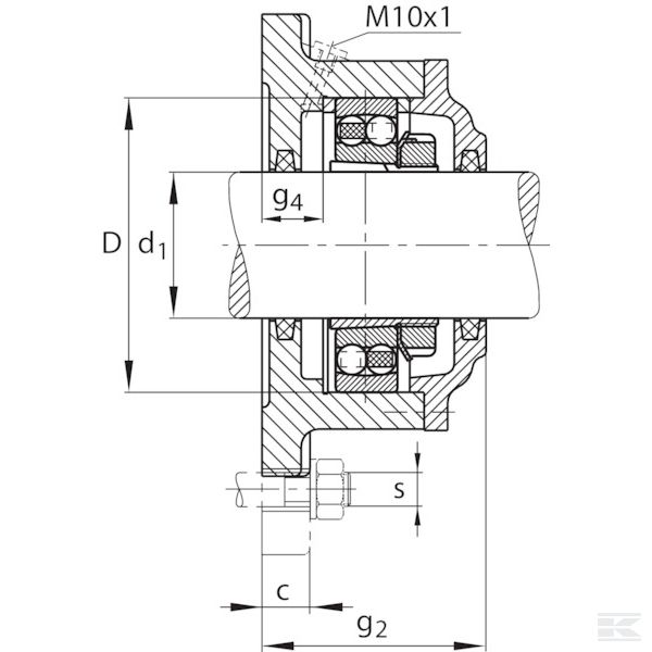 F509AL Корпус подшипника