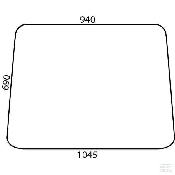 D6604P Стекло переднее