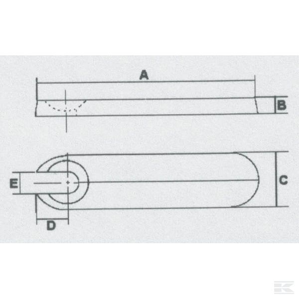 WS3021 Пластина оцинкованная 145x10мм