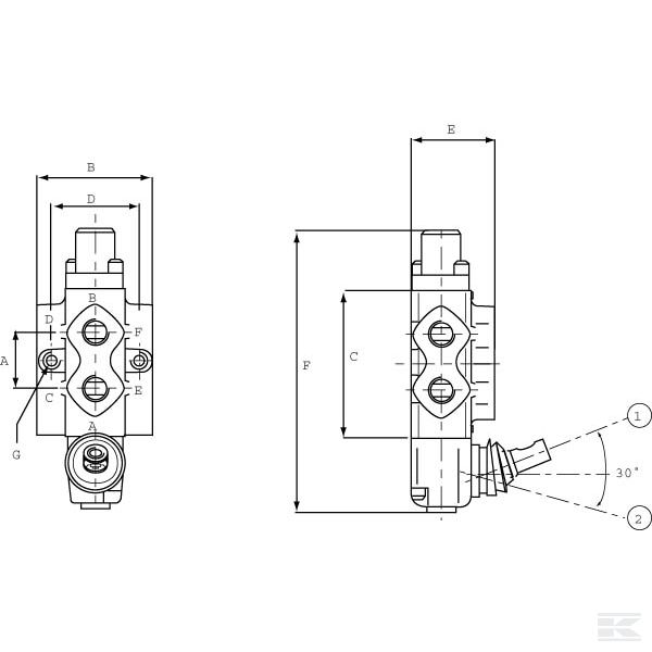 DF106005 +6-way valve DF10/6A-17