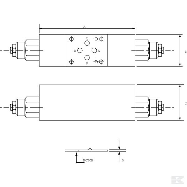 CB10HVM03014 Поддерживающий клапан двойн. действ.