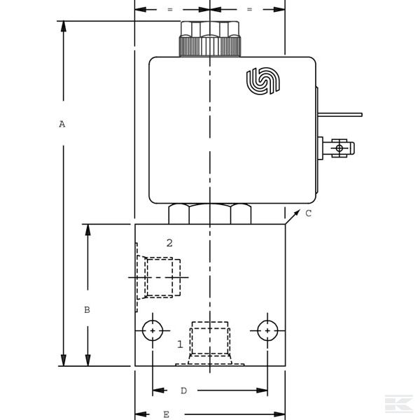 SVP08NCR002 2/2 клапан SVP08NCR 24 В пост. ток A06
