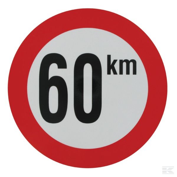 WB6001 Наклейка 60 km Benelux