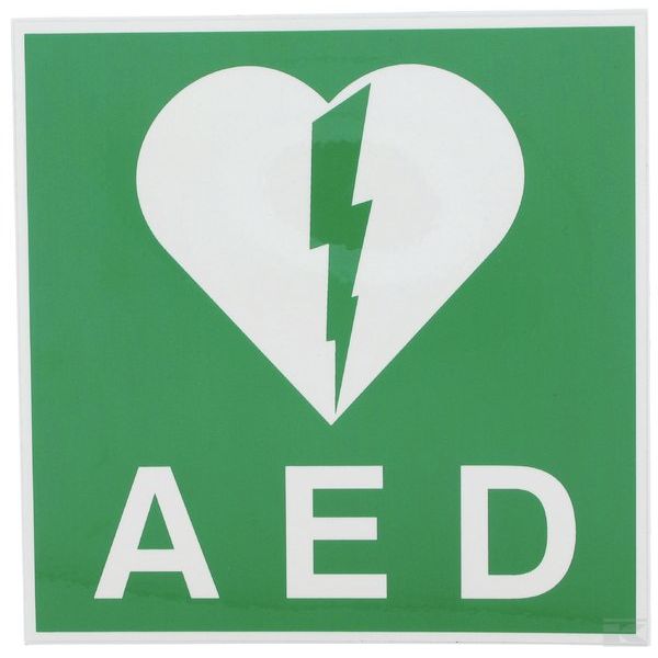 WB803816 Наклейка 100x100мм AED