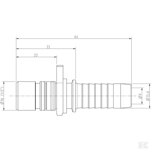 WEO147160848 Муфта WEO 1/2"
