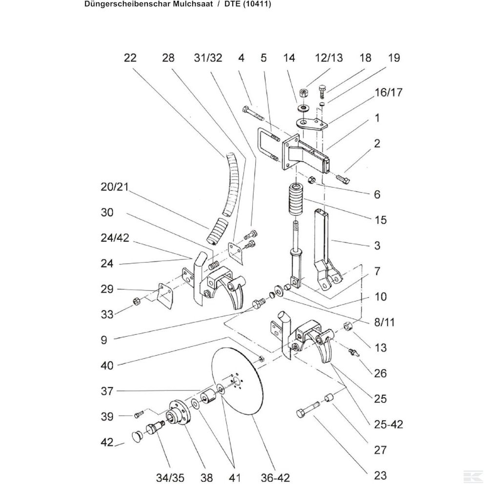 200243624 +Disc holder preassembled RH