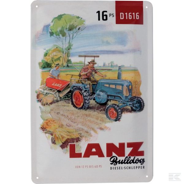 TTF9170 +Wall sign Lanz Bulldog D1616
