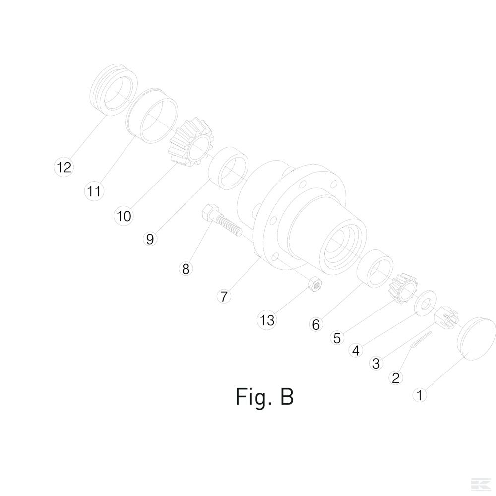 612884R1N Колесный колпак Case - IH