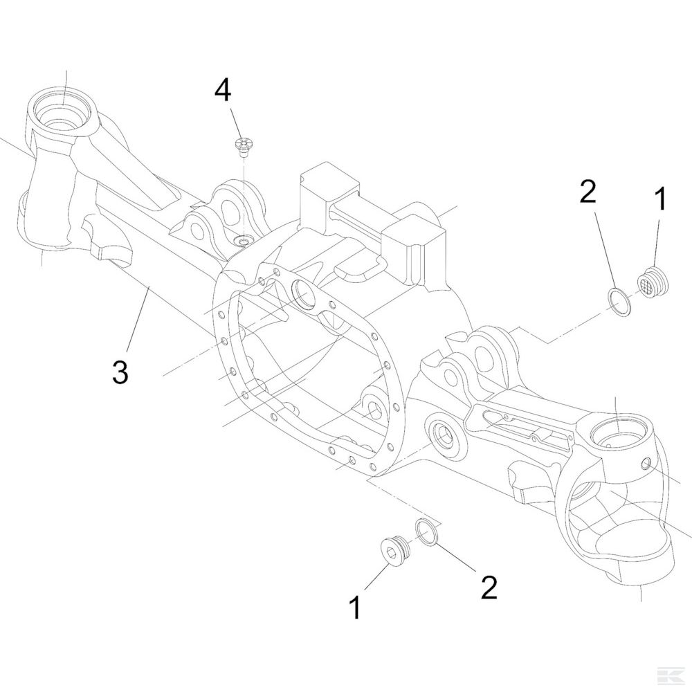 3429012M91N +Steering Axle Housing