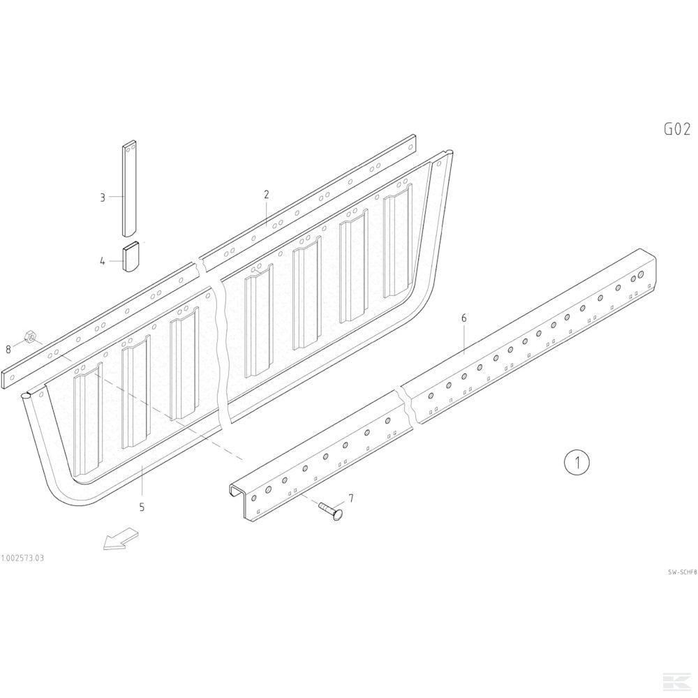 VF1660585661 +Fastening Rail