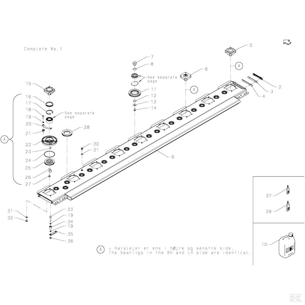 KT5520920086 +9-Disc Cutterbar, Complete