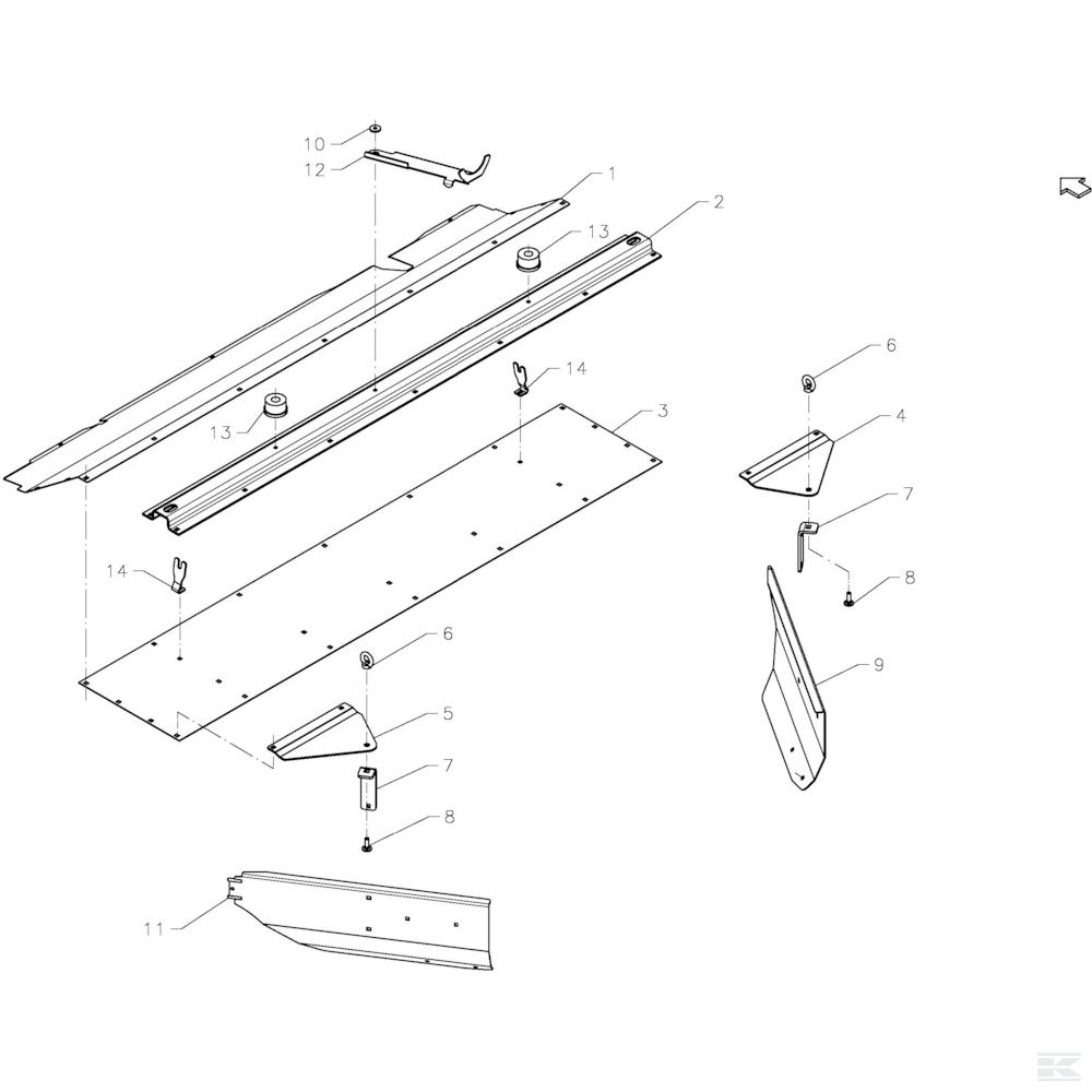 KT9167600061 +Arm For P.T.O. Shaft