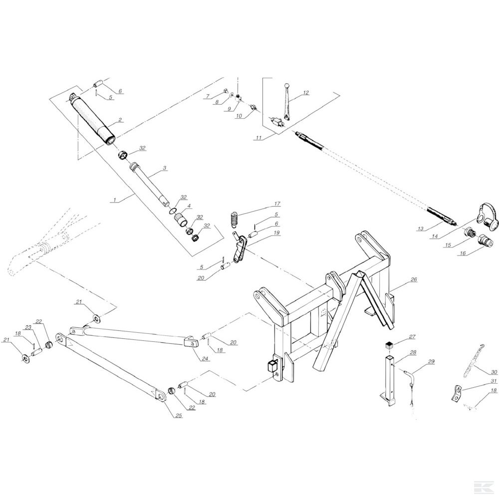 KT9080900097 +Hydraulic Cylinder