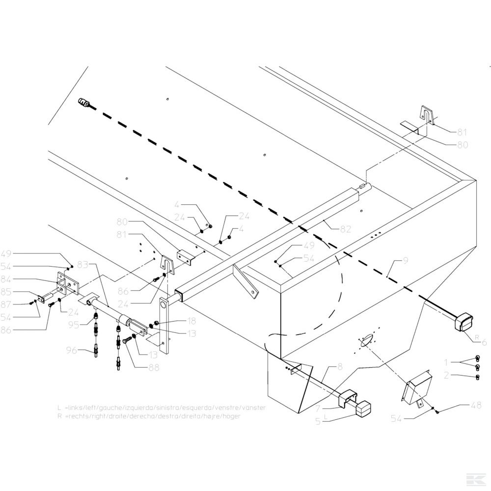 KG01072662 Контргайка M16 8 Dacromet