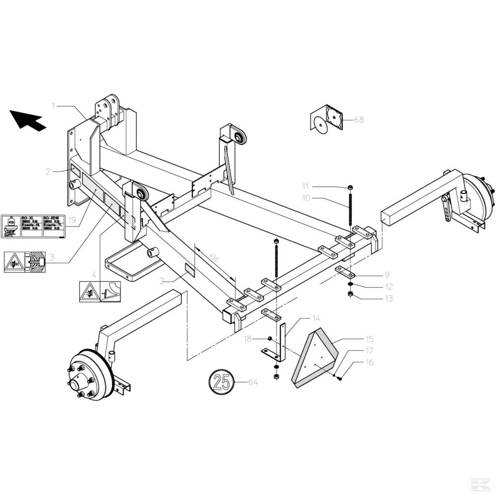 VNB4536074 Предупредительная наклейка