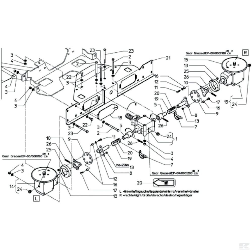 VNB4249986 +Holder Gearbox