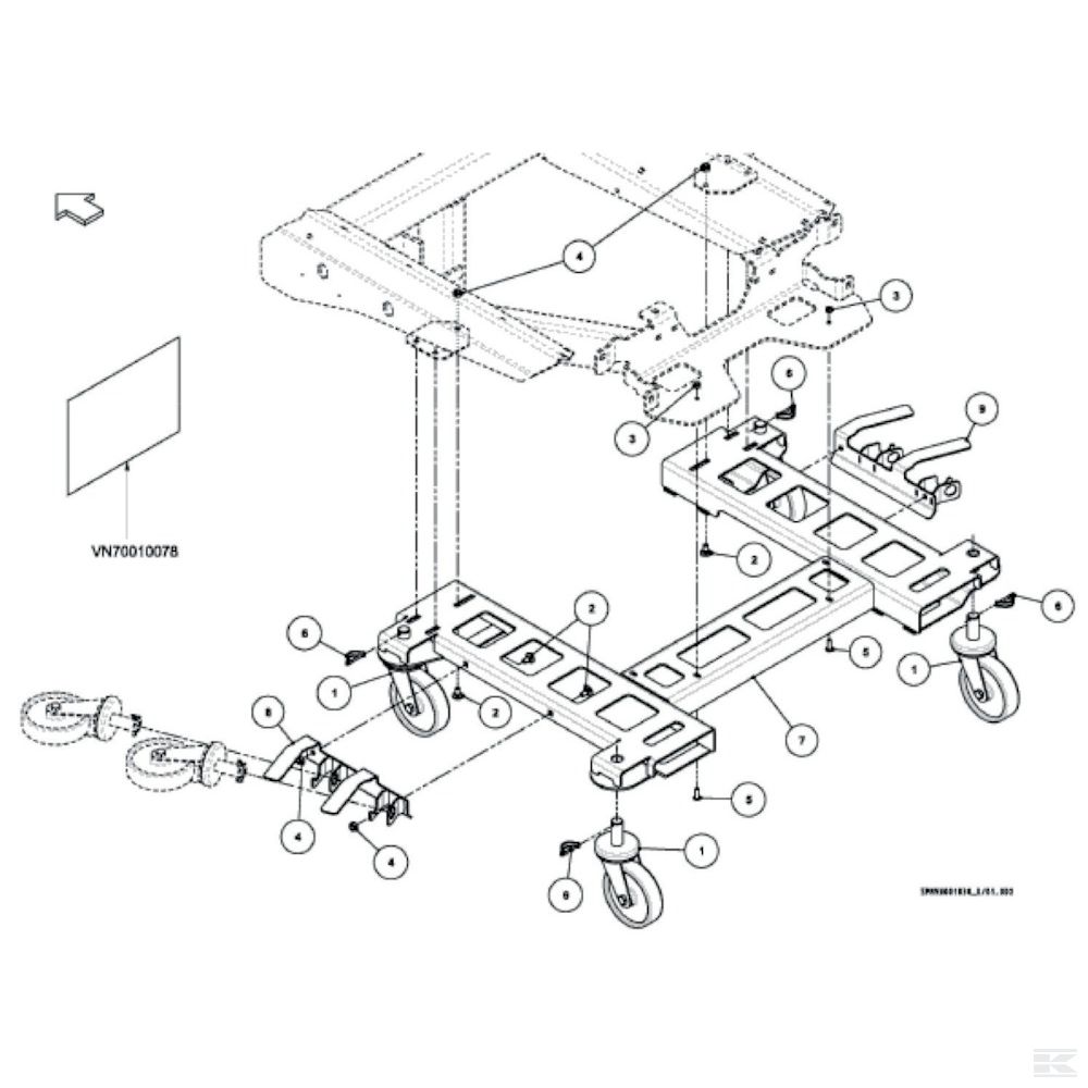VNB5010086 +Wheel Set Support