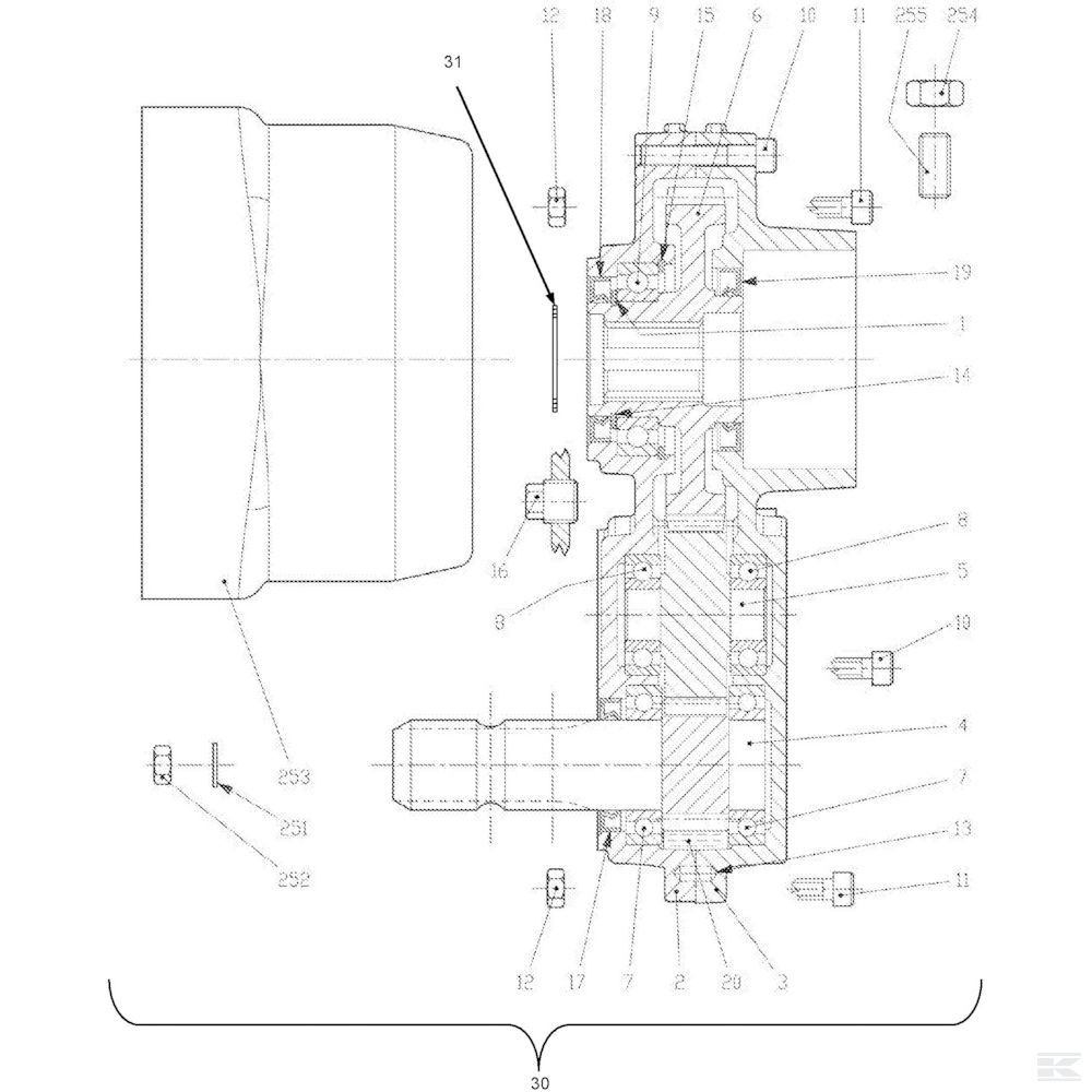 VF16645516 +Crown Wheel