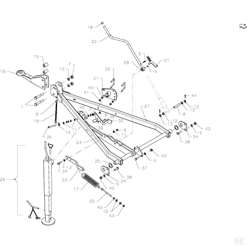 VF1664251394 +Drawbar Bracket