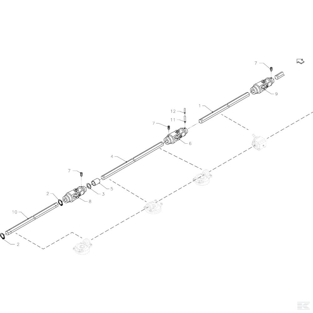 VF16645750 +Hexagonal Shaft Middle